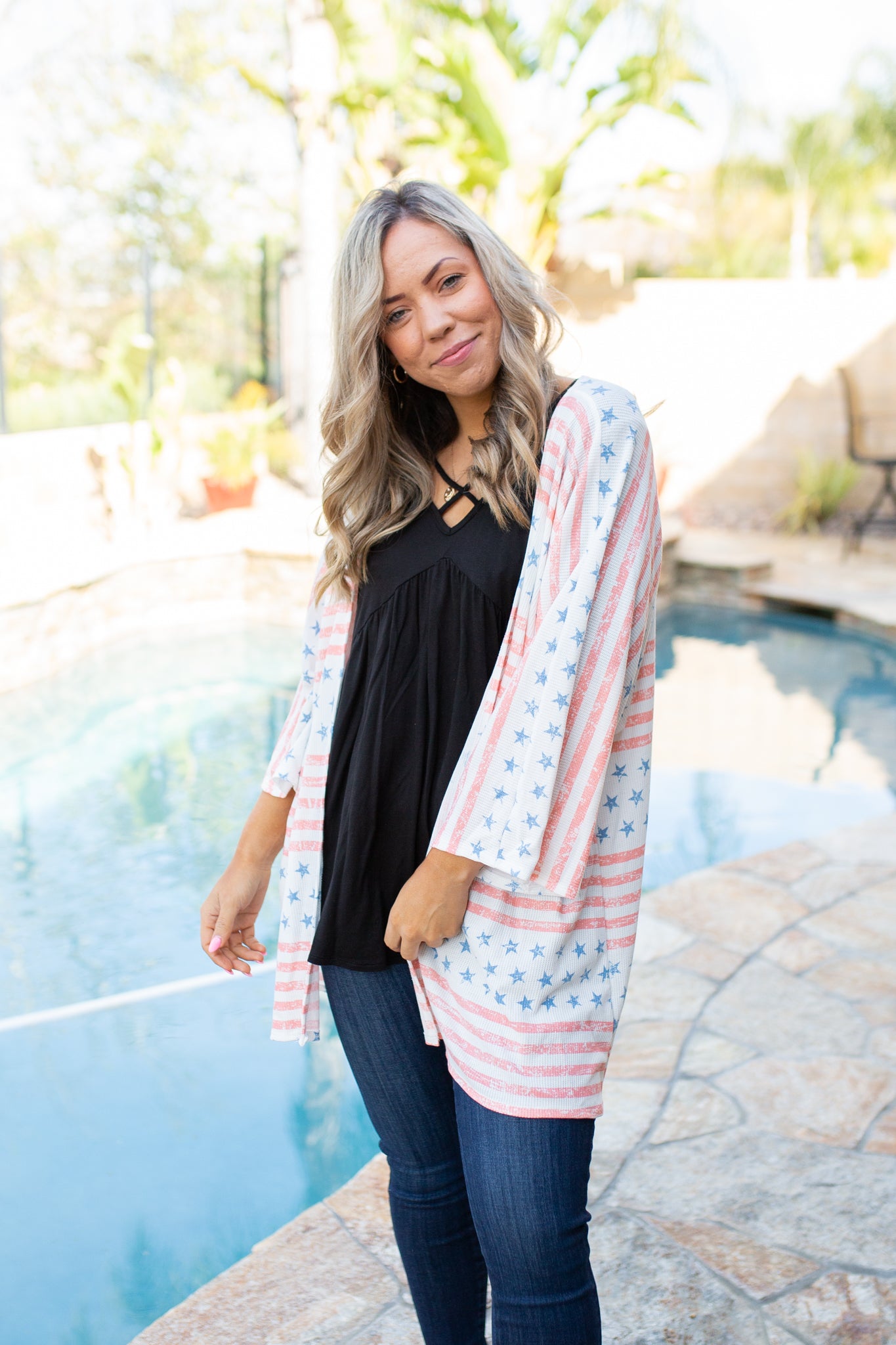 United We Stand Kimono Cardigan