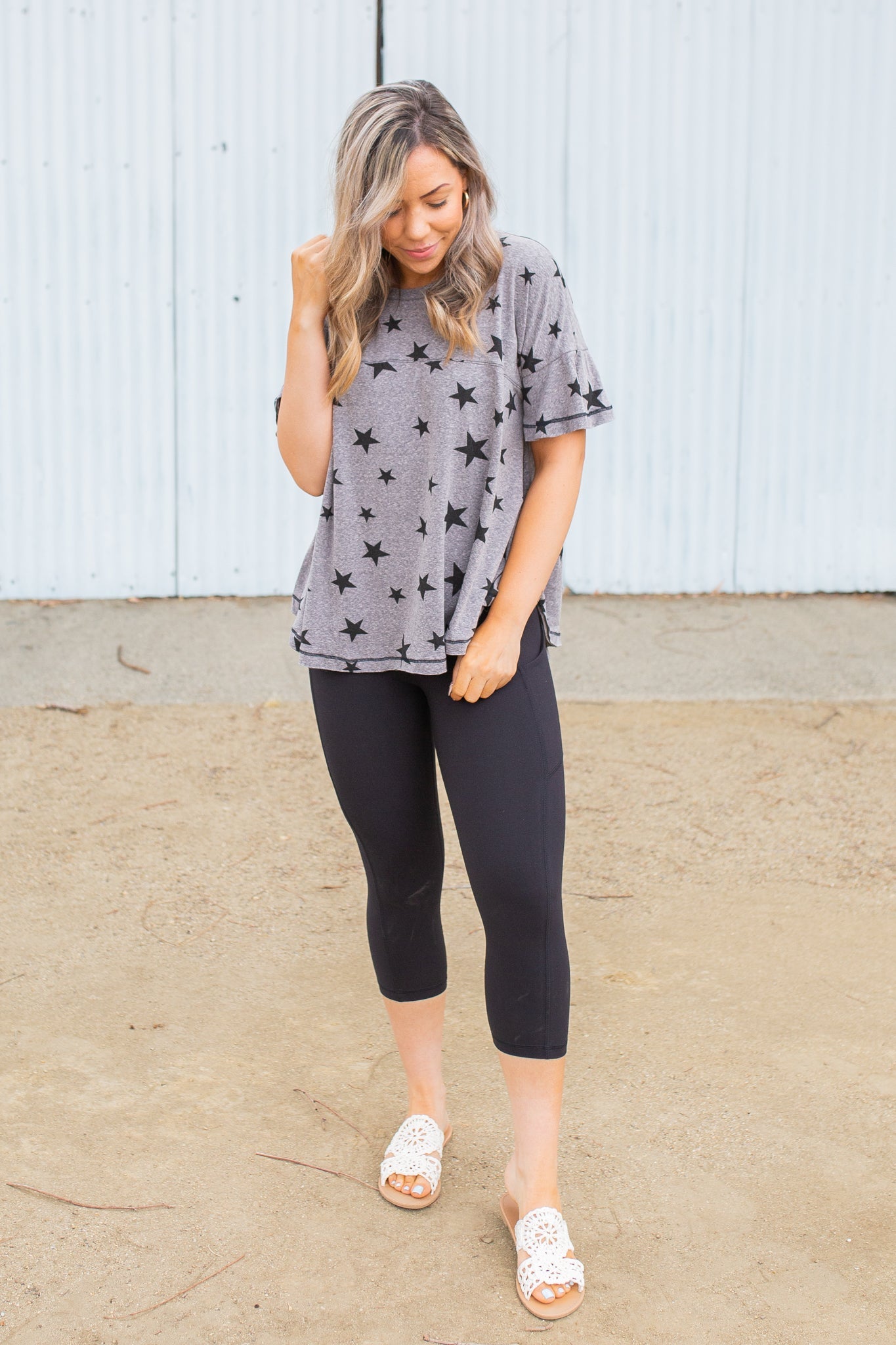 Starry Night Short Sleeve Top