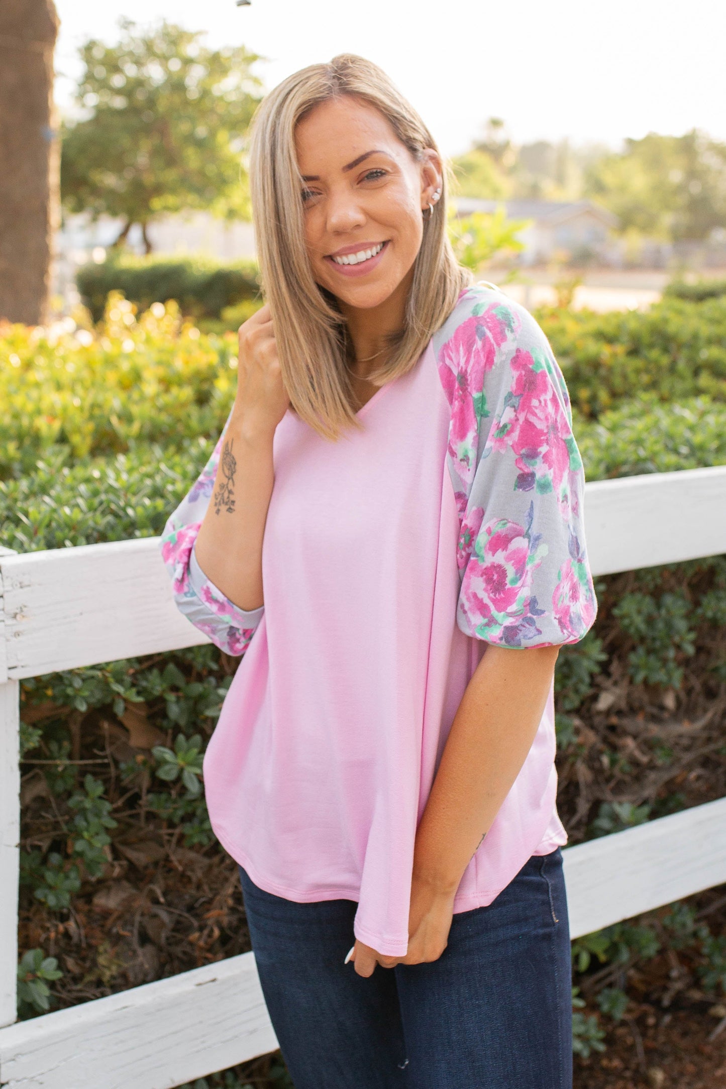 Pretty In Pink Raglan