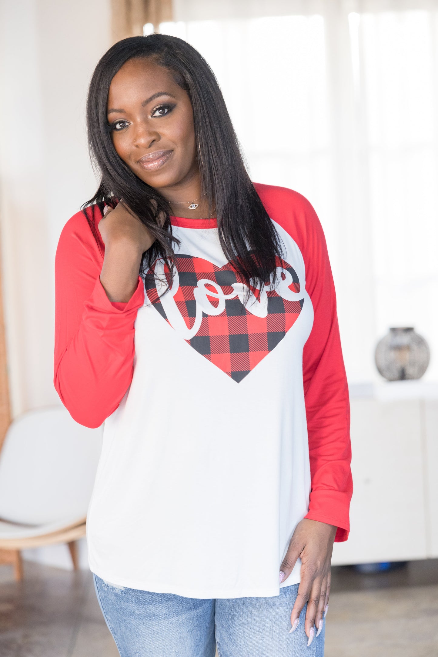 Plaid Lovin' Raglan