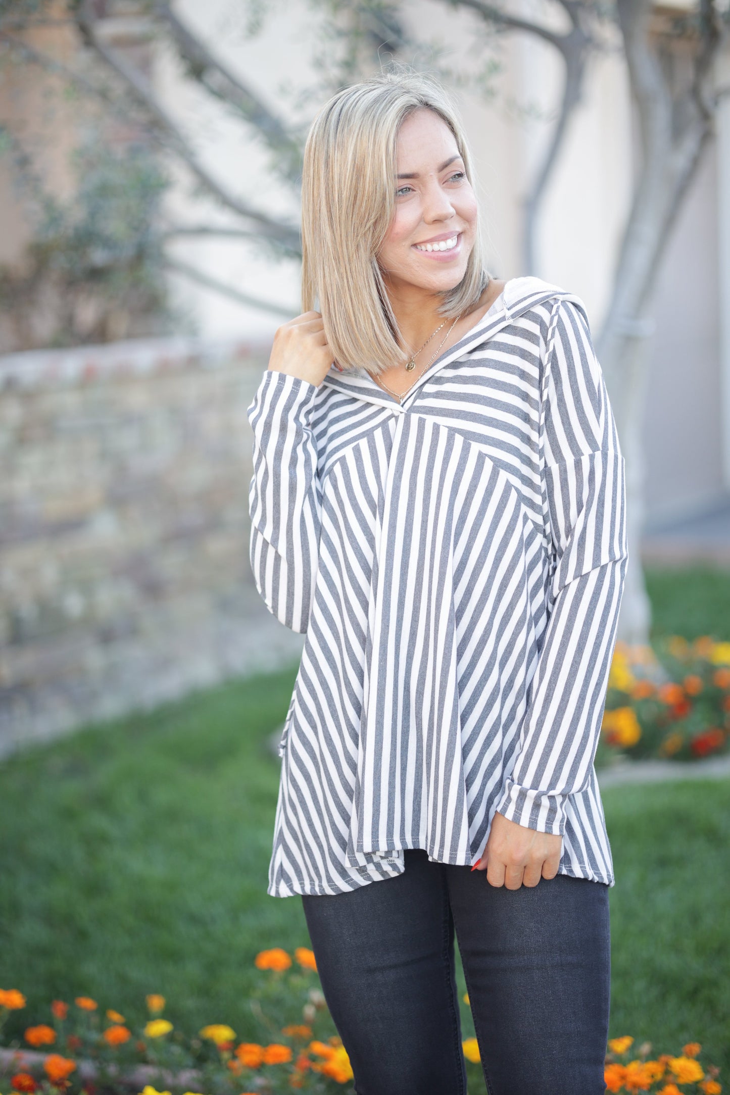 Striped Coastal Hoodie